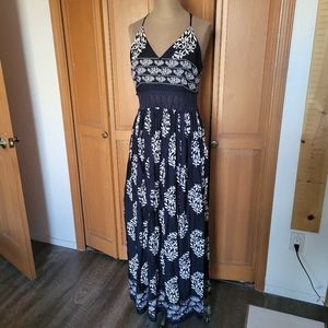 NWOT Navy Maxi Dress